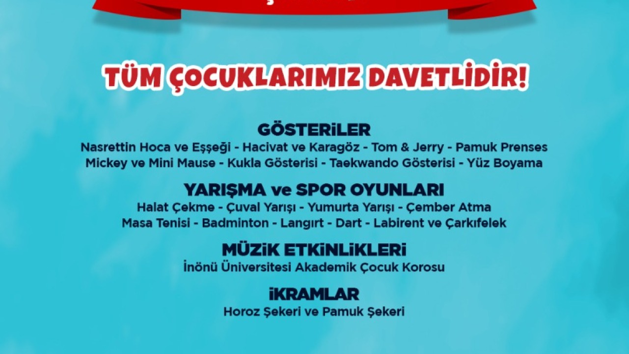 Yeşilyurt Belediyesi’nden 23 Nisan Coşkusuna Özel Etkinlikler!