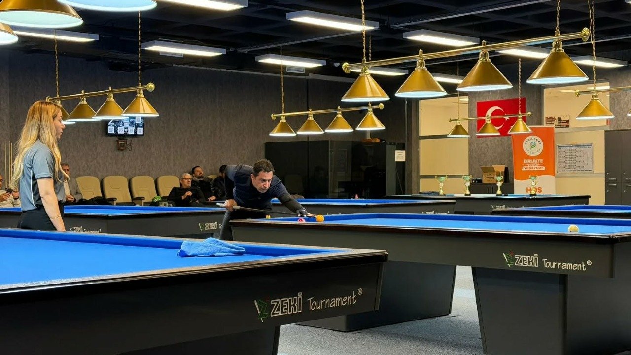 4. Geleneksel Yeşilyurt Belediyesi Ödüllü 3 Bant Bilardo Turnuvası Tamamlandı