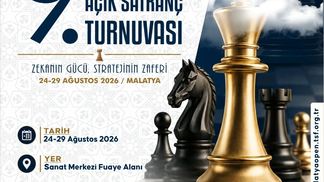 9. Uluslararası Altın Kayısı Açık Satranç Turnuvası Başlıyor
