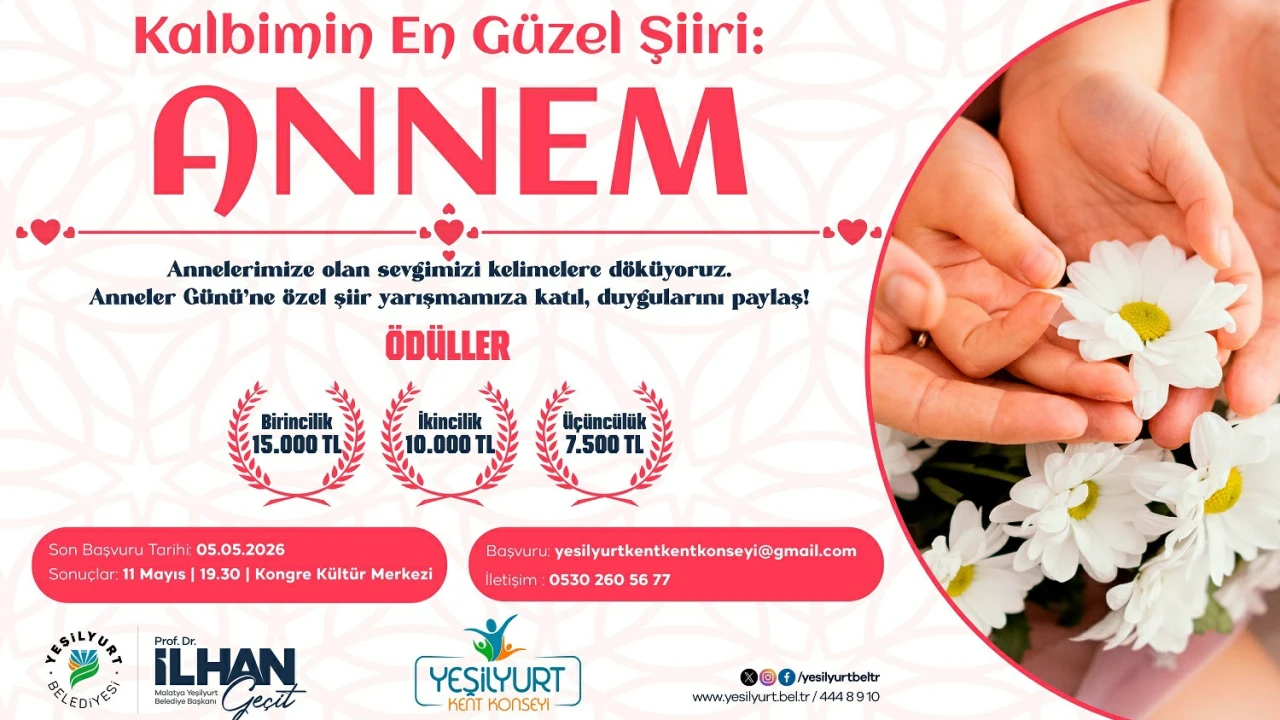 “Kalbimin En Güzel Şiiri: Annem” Şiir Yarışması
